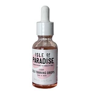 Isle of Paradise Self-Tanning Drops Face LIGHT - 1.01 oz. New Sealed